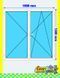 Ventana de pvc oscilobatiente 150 x 150 cm sin persiana Blanca