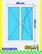 Ventana de PVC 96 x 128 cm, 2 hojas (practicable + oscilobatiente), blanco/nogal &ndash; EN STOCK