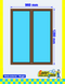 Ventana de PVC 96 x 128 cm, 2 hojas (practicable + oscilobatiente), blanco/nogal &ndash; EN STOCK