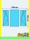 PVC window: 2 tilt-and-turn casements + fixed pane 170x120 cm, white, without roller shutter