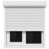 copy_Puerta balconera con persiana oscilobatiente de PVC 120 x 200 cm. Blanca