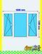 Ventana de pvc 180 x 130 cm 2 hojas oscilobatiente + 1 fijo sin persiana Blanca