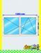 Double-casement tilt-and-turn PVC window 120x60 cm, white, without roller shutter