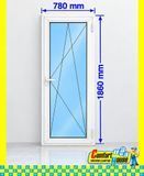 Puerta balconera oscilobatiente de PVC 78 x 186 cm. Blanca &ndash; EN STOCK
