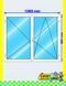 Ventana de pvc oscilobatiente 120 x 90 cm sin persiana Blanca
