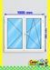 Ventana de pvc oscilobatiente 100 x 90 cm sin persiana Blanca