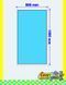 Fixed PVC window 90x160 cm, white, without roller shutter