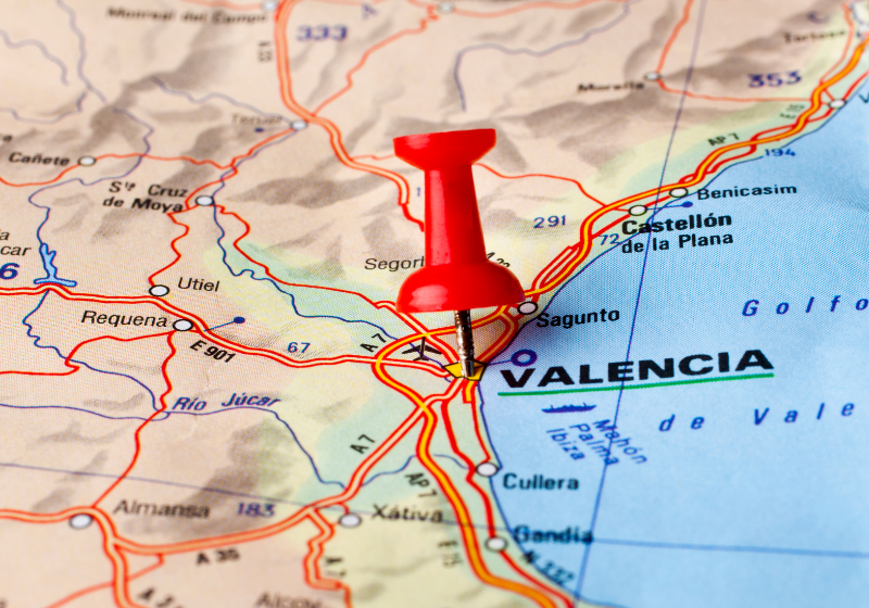 Ventanas en Valencia mapa